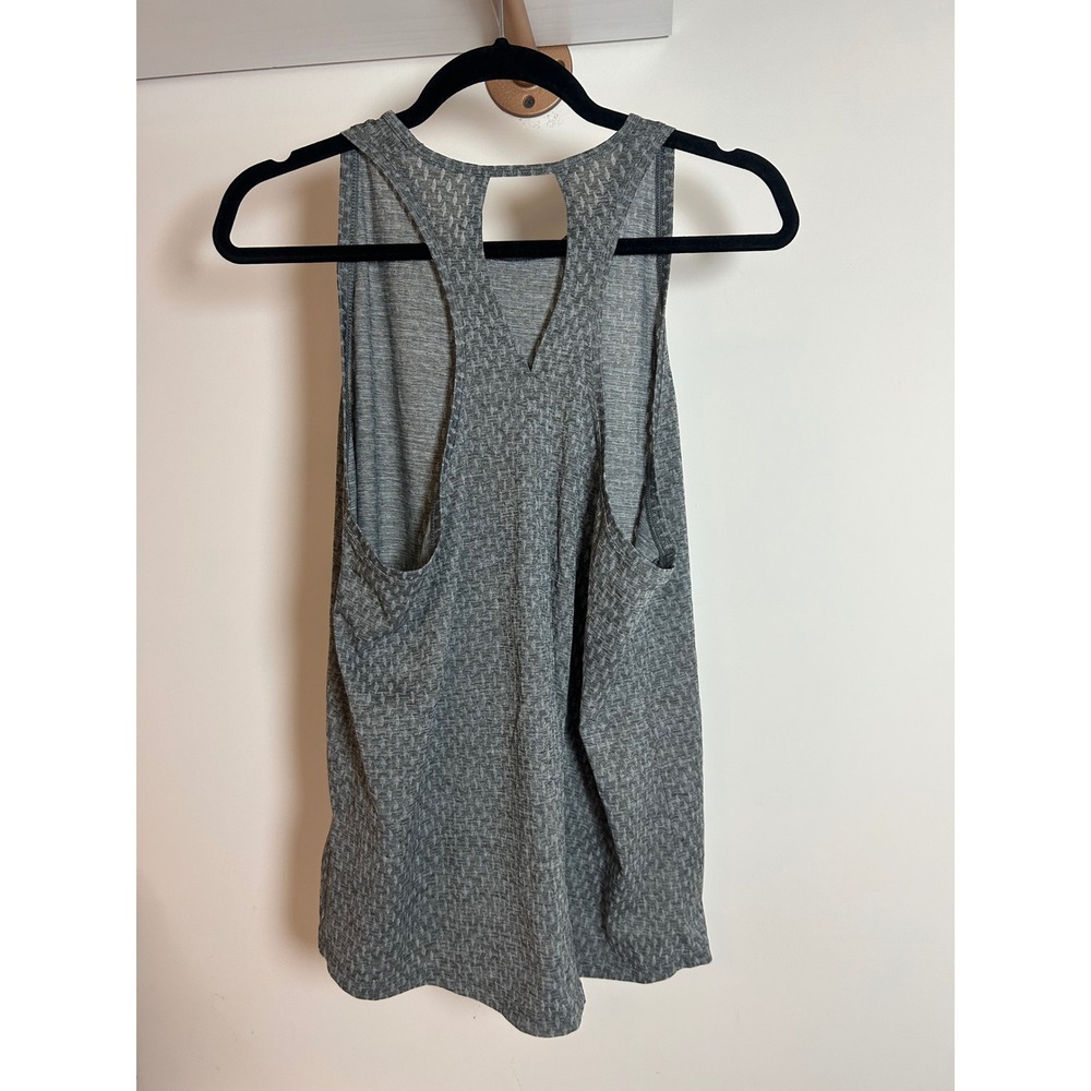 Patagonia Womens Tank Top Gray Textured Racerback Athletic Workout Activewear XL - Picture 3 of 7